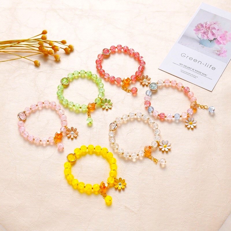 [FASHION] Daisy flower charm bracelet