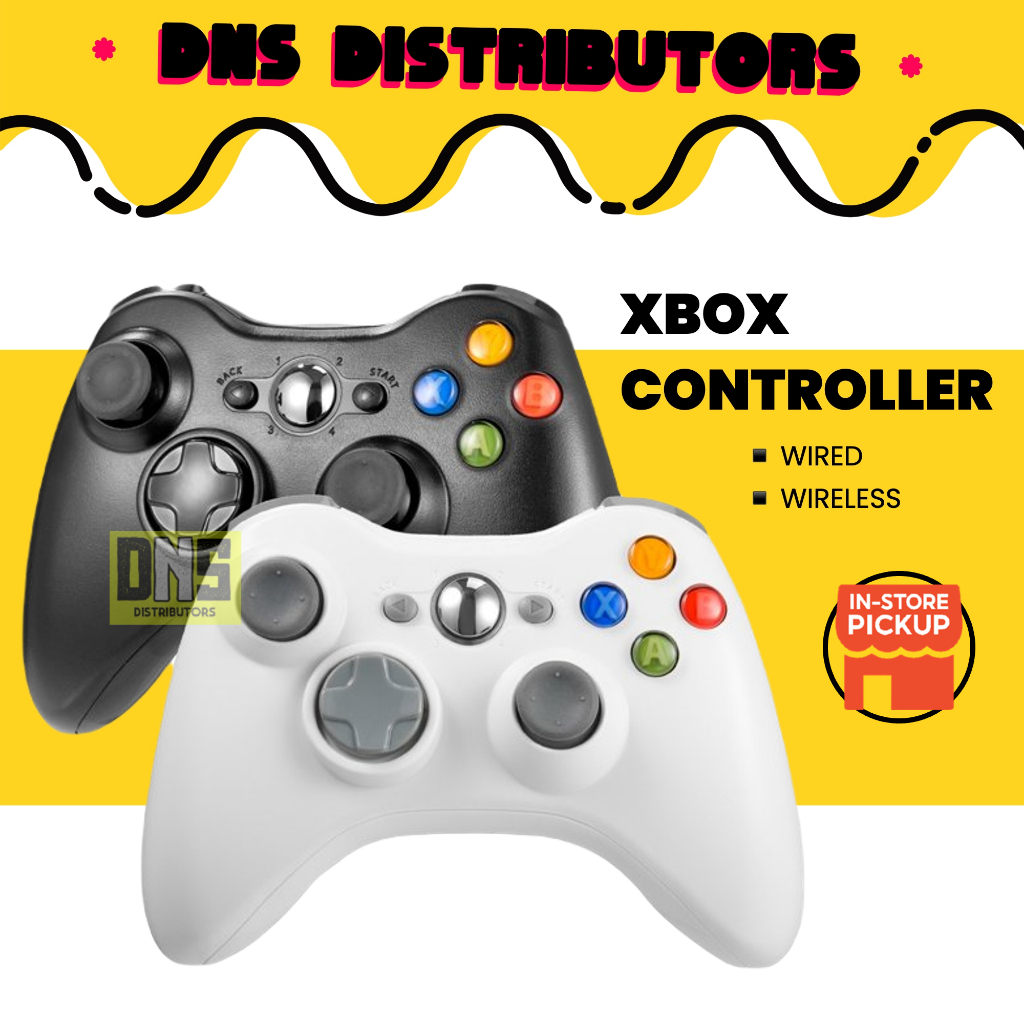 ?Ready Stock? XBOX 360 CONTROLLER Wireless/Wired USB Joystick Support PC Game Controller Gamepad Android Laptop PS4 PS5