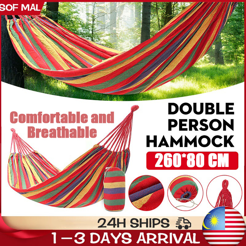 Hammock Travel Camping Outdoor Portable Hanging Canvas Swing For Jaring gantung luar ruangan 户外吊床
