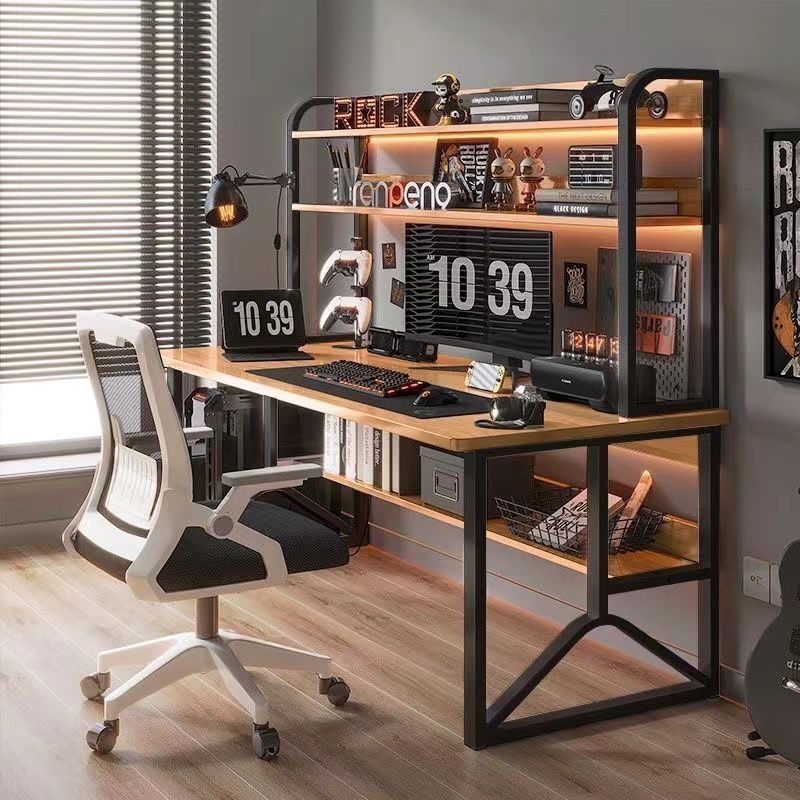 Desk Bookshelf Integrated Desk Bedroom Home Computer Desk Desktop Learning Desk Simple Office Desk