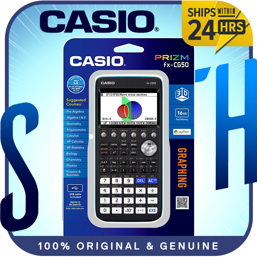 GENUINE CASIO PRIZM FX-CG50 Color Graphing Calculator