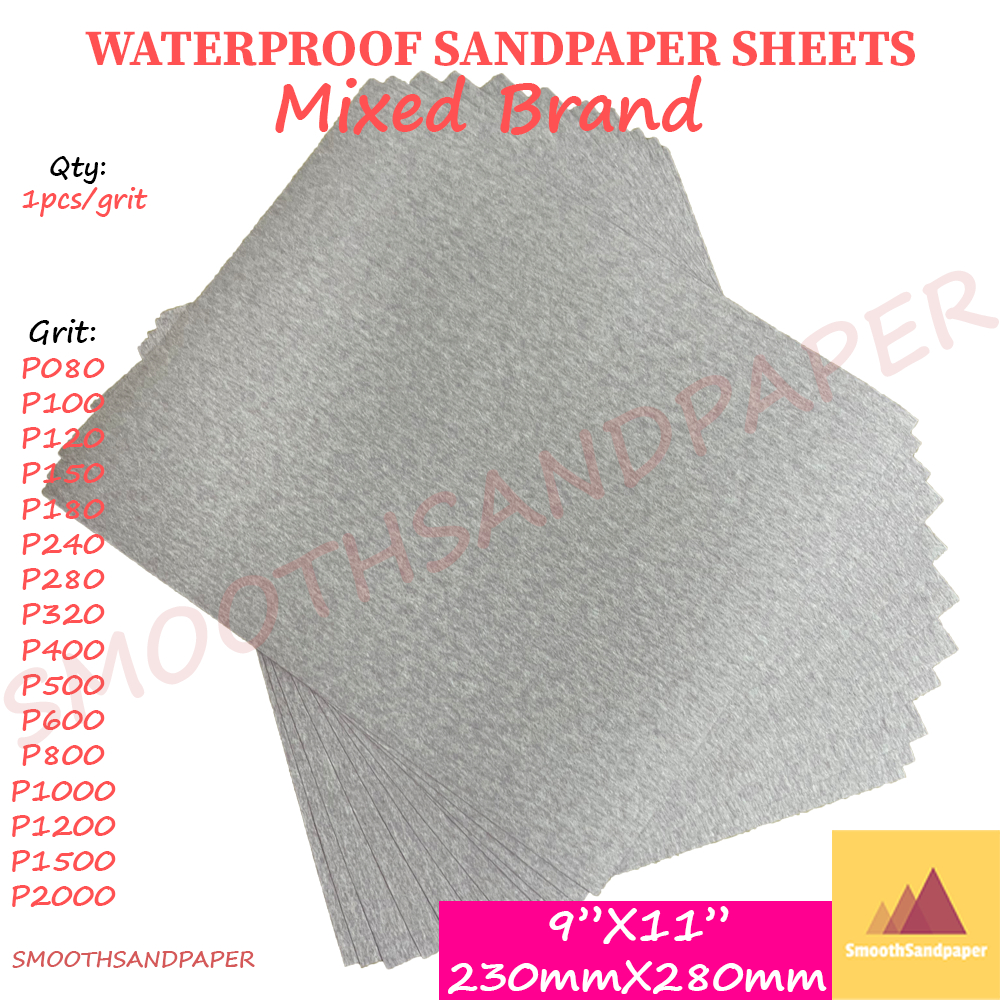 ⚠️[RandomBrand] Wet&Dry Waterproof Sandpaper Sheet 9"x11" [Jenama Rawak] Kertas Pasir Kalis Air image 6