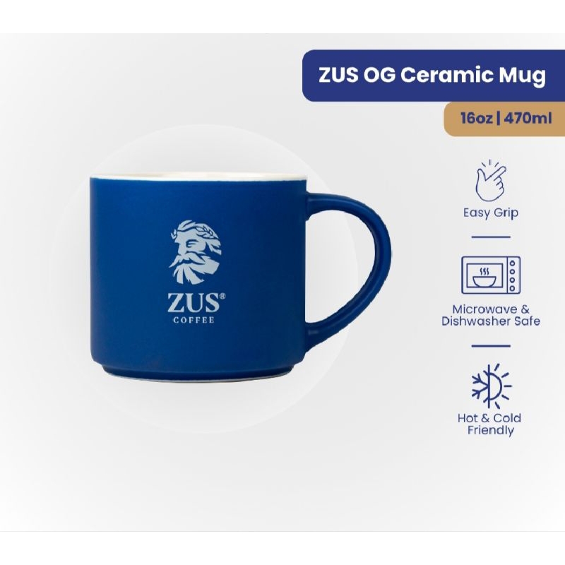 Original ZUS OG Ceramic Mug (16oz) - Thunder Blue