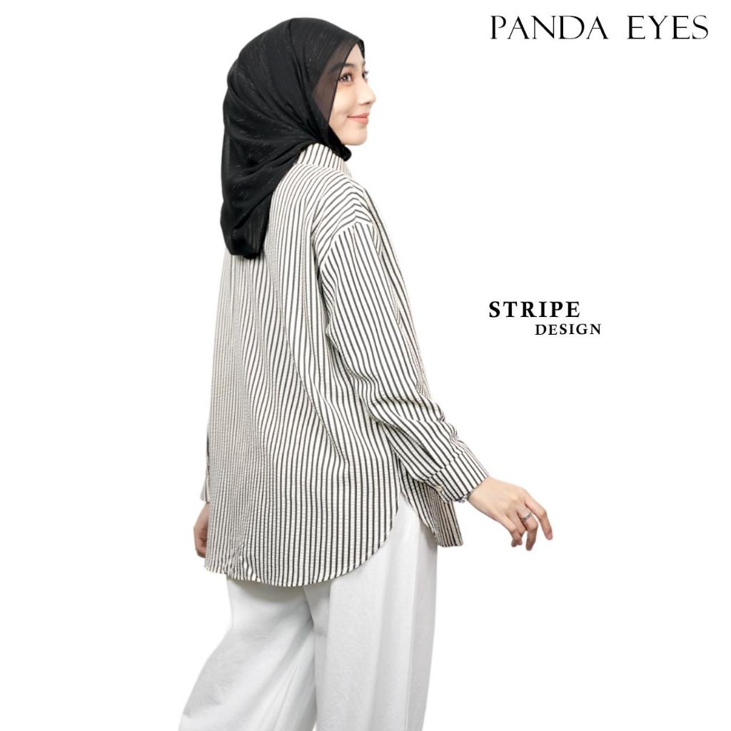 PANDAEYES FADIA KEMEJA BELANG IRONLESS (CLO-CNMD5563BL)
