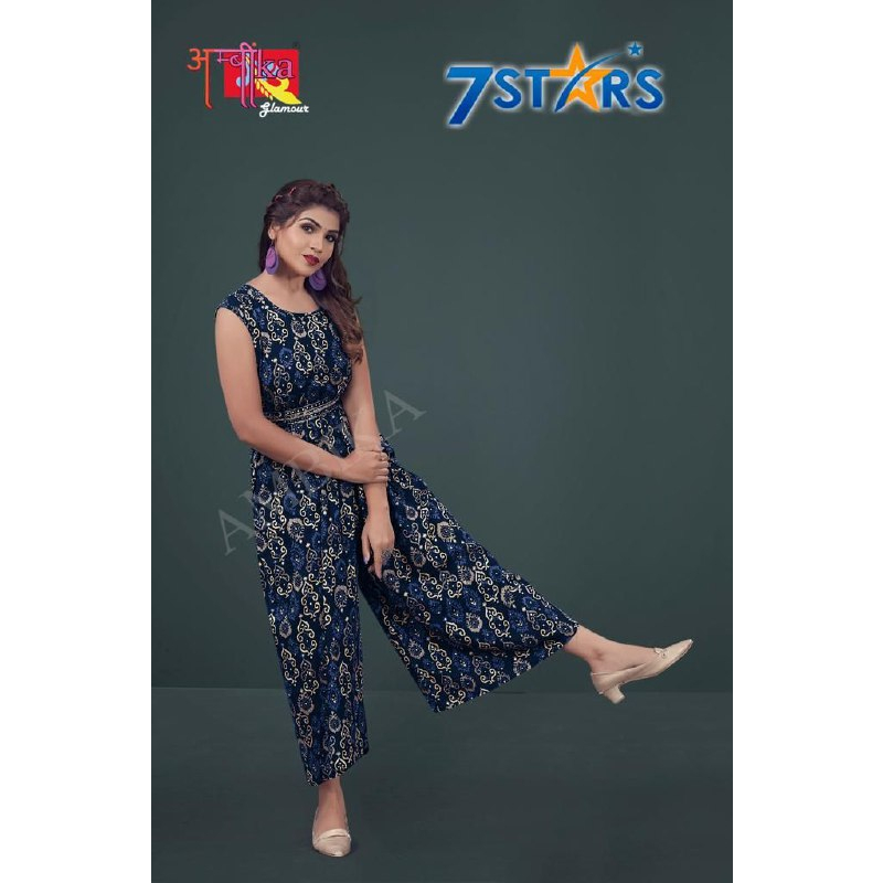 JUMPSUIT WITH ADJUSTABLE BELT IN HEAVY RAYON COTTON