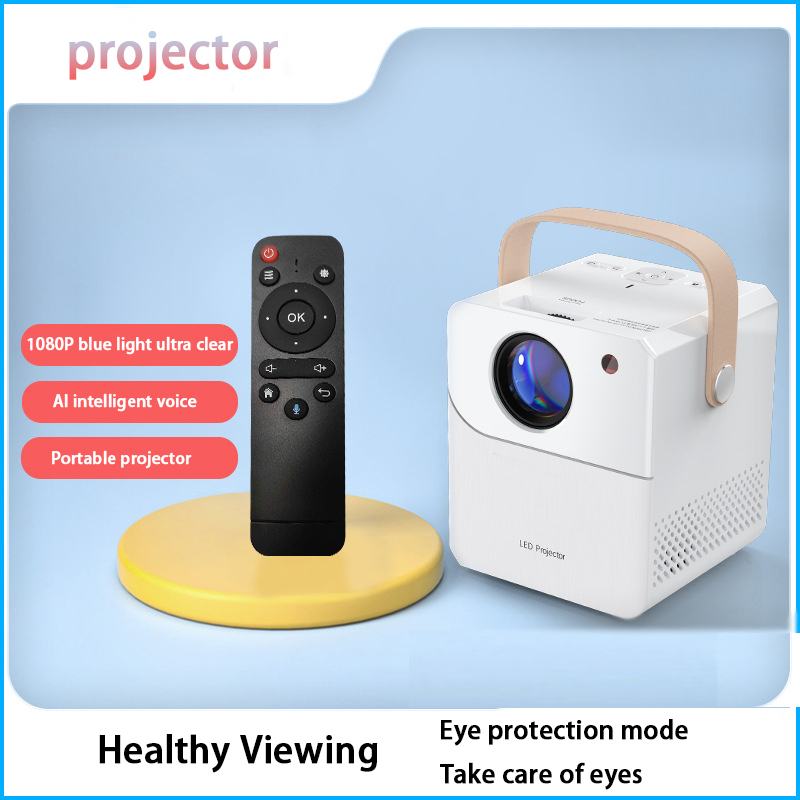 【MY Ready stock】Projector 4K HD Home Theater Mini Smart 1080P 4K Ultra HD WiFI wireless connection supports Android IOS