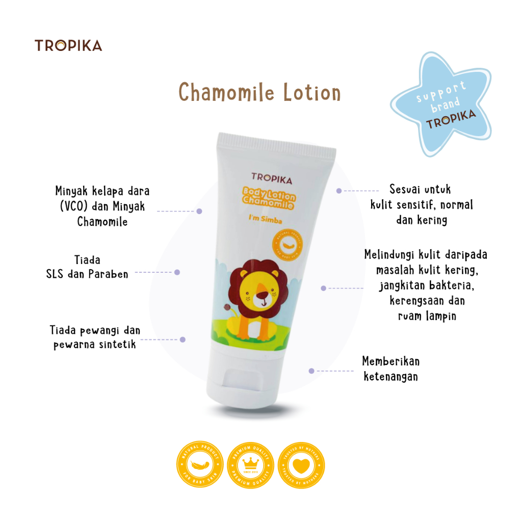 Tropika Natural Body Lotion Chamomile (50g)