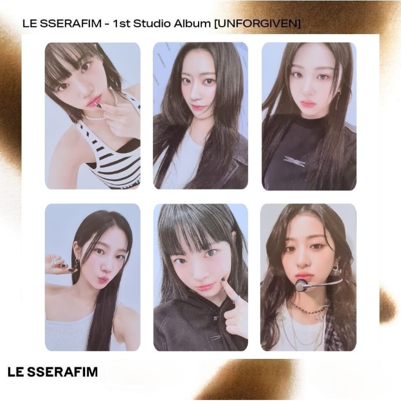 LE SSERAFIM UNFORGIVEN KPOP MERCH POB PHOTOCARD