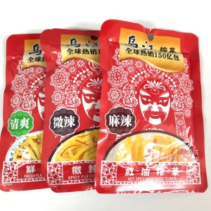 Spicy Flavour Mustard Tuber 乌江 [微辣/清爽/麻辣] 榨菜 80g (1包)