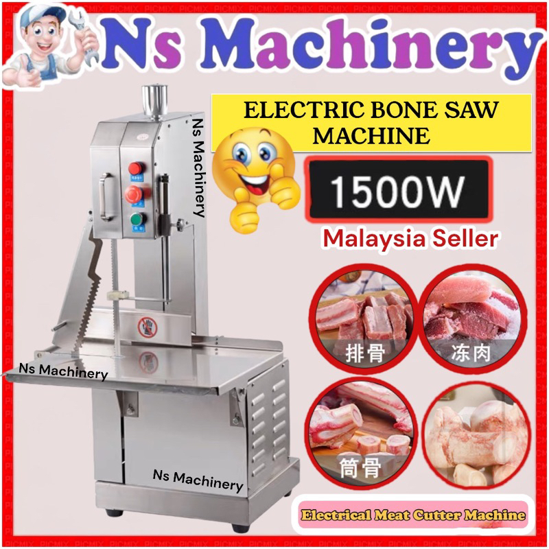 Stainless steel commercial large meat slicer/Fish cutting machine/Electric Meat Bone Saw Machine Mesin Potong Daging锯骨机