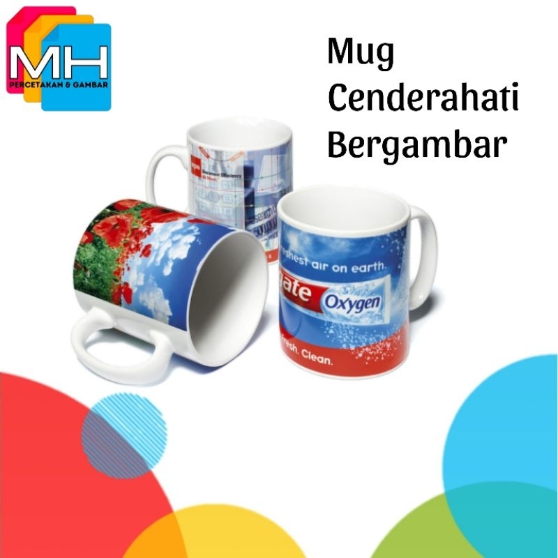 Gelas/Cawan/Mug Cenderahati/Souvenior/Gift/Hadiah/Bergambar/Printing