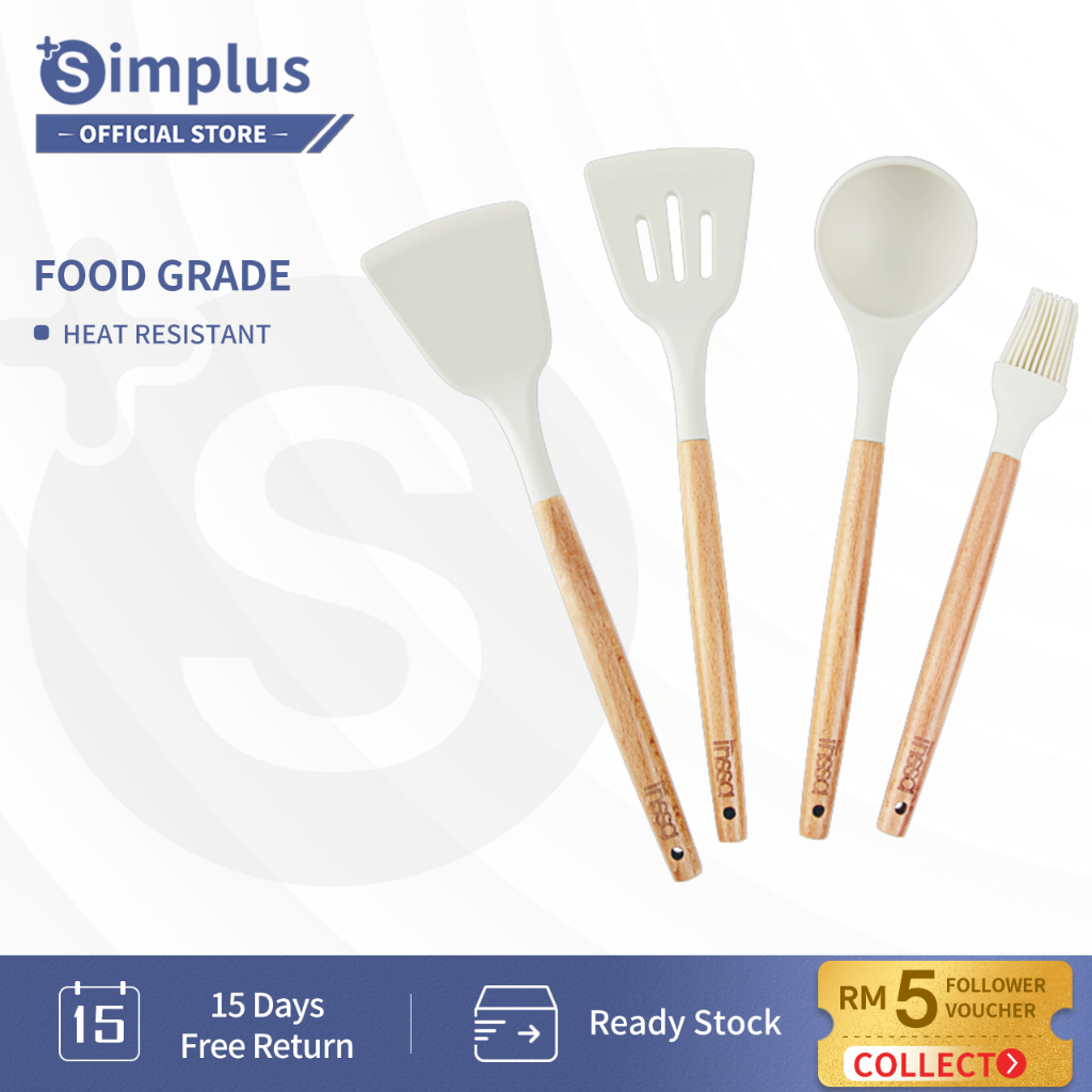 Simplus Silicone Spatula Silicone Kitchenware Non Stick Food Grade Silicone Cooking Tools