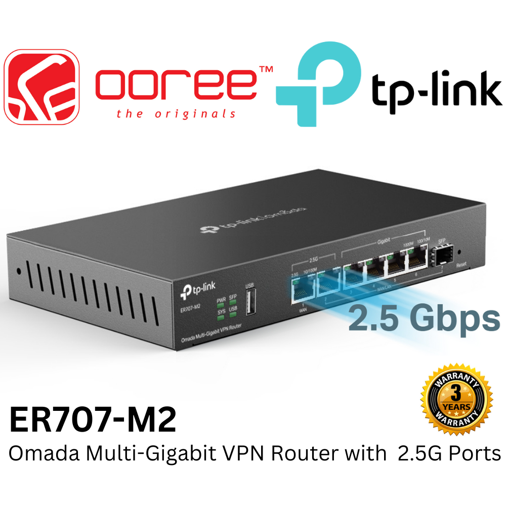 TP-LINK TL-ER7206 (ER7206) / ER7406 / ER7212PC (3-IN1) / ER8411 / ER707-M2 (MULTI-GIGABIT) OMADA GIG