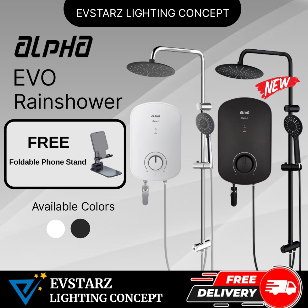 ALPHA EVO i/E Rainshower DC Pump or Non Pump Instant Water Heater