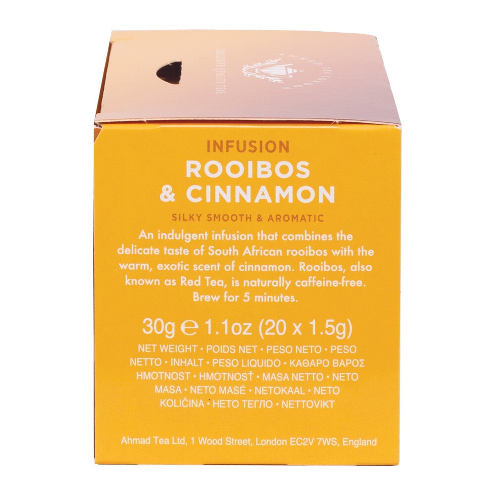 Ahmad Tea Rooibos & Cinnamon (20 Teabags) Halal Certified