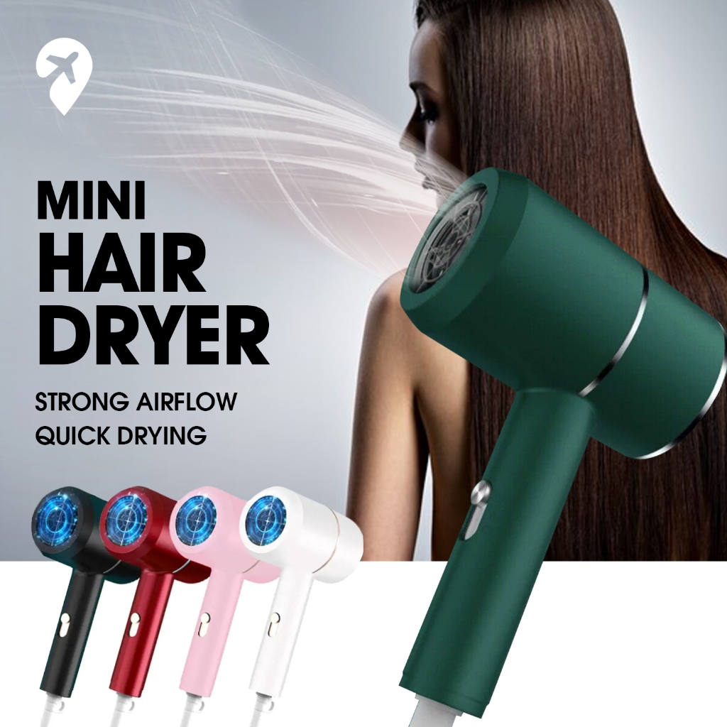 Mini Hair Dryer Travel Hair Dryer Hair Mini Small Hair Dryer 2200w Pengering Rambut Mini 迷你吹风机 迷你吹风筒