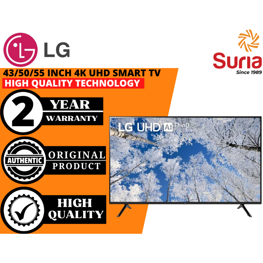 (Free Delivery Kedah,Penang & Perlis)LG 43/50/55 Inch 4K Smart UHD TV With AI ThinQ 43UQ7050PSA 50UQ7050PSA 55UQ7050PSA