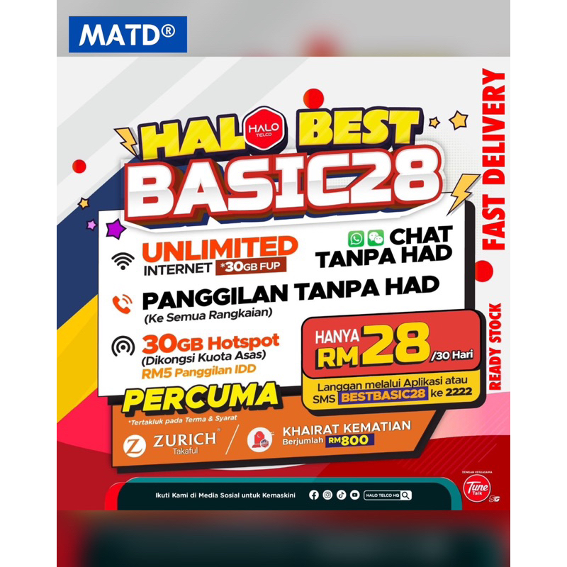 EPIK TUKAR POSTPAID KEPADA SIMKAD PREPAID TUNETALK HALO TELCO UNLIMITED PLAN DATA