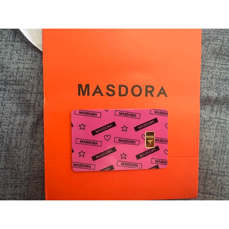 MASDORA 999.9 GOLD BAR BLACK VS PINK THEME COLLLECTION 1G
