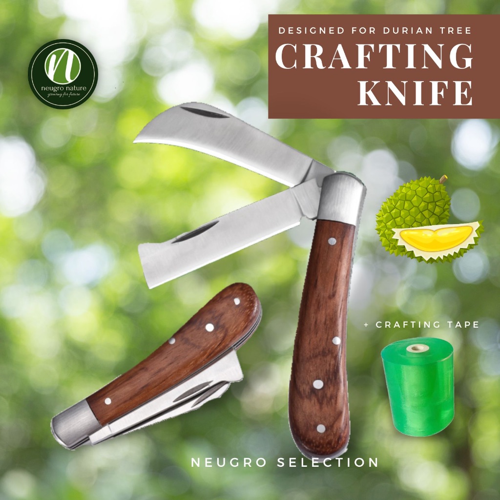 Pisau Kahwin Pokok Durian / Durian Crafting Gardening Tool/ Camping Knife/ Double Blades/ 榴莲嫁接刀