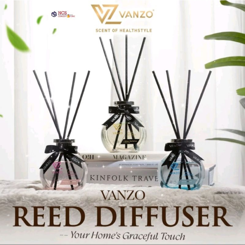 [NEW ARRIVAL] VANZO Reed Diffuser Fruity Freesia / White Musk / Citrus Verbena 120ml Vanzo Home Perfume Pewangi Rumah