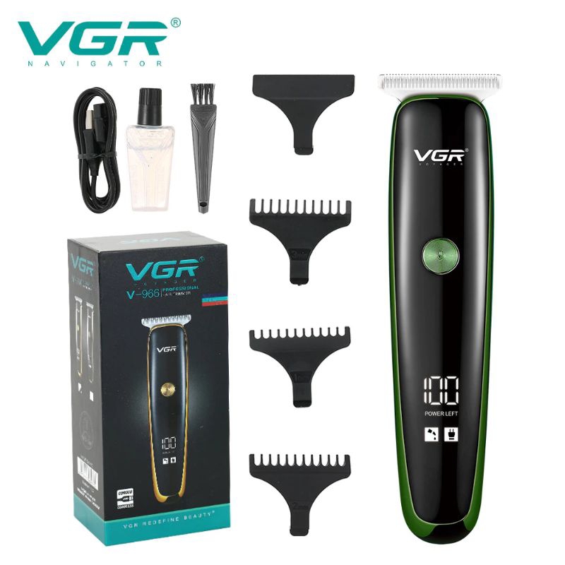Original VGR V-966 zero adjustable professional rechargable hair trimmer metal