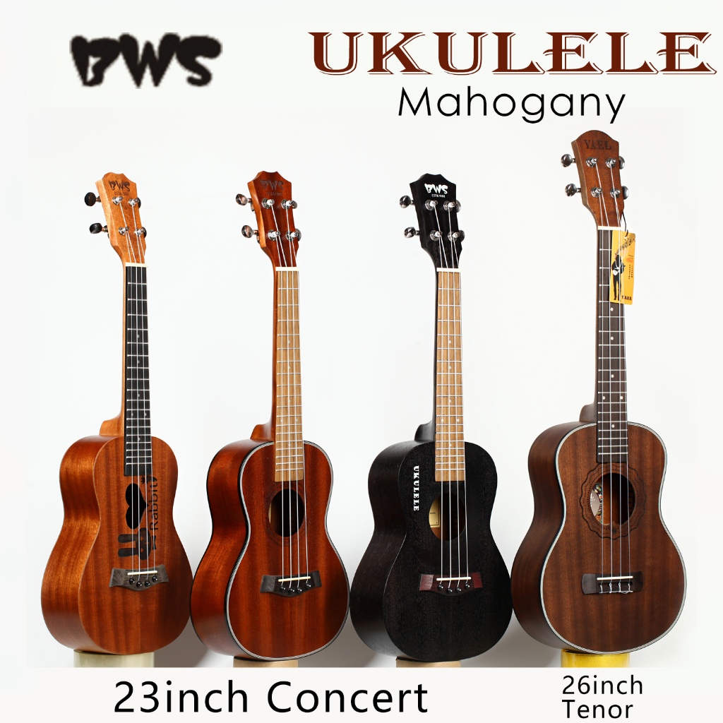 [Local shipment]Affordable High quality UKULELE tenor26inch concert 23inch mahogany Ukelele