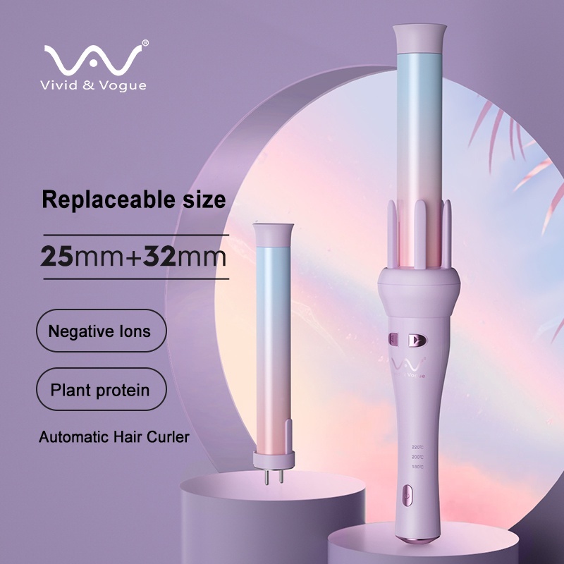 Vivid & Vogue hair curler 4Gen automatic magic Hair Curler ceramic curling iron curly 自动卷发棒