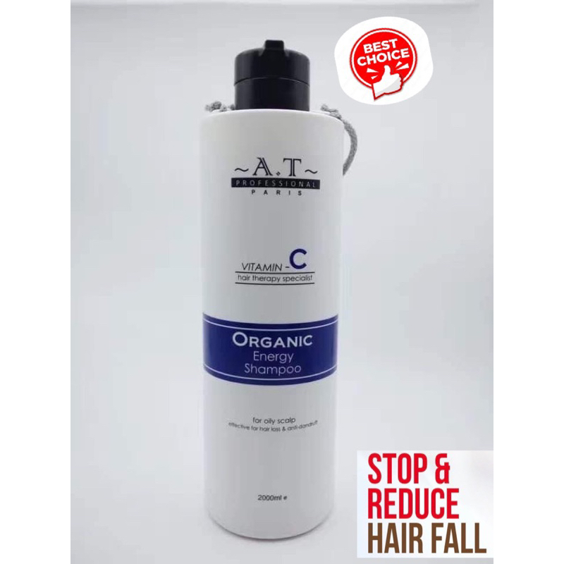 AT Professional Paris Anti Hair Loss energy Shampoo 2000ml【3 days instant result】