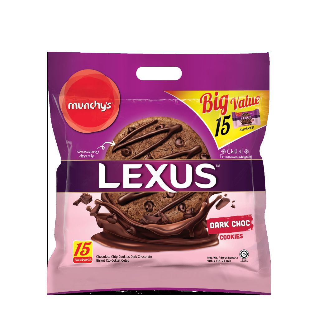 Munchy's LEXUS Cookies - Dark Choc (405g)