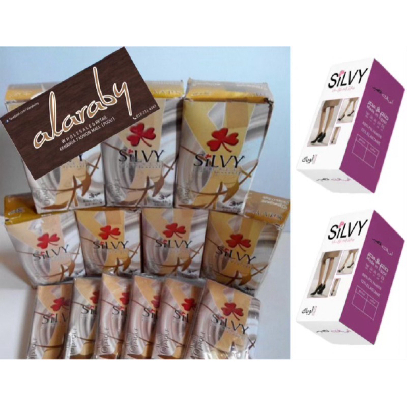 Silvy KOTAK 7 Pasang socks stocking Dari Mesir by alaraby wholesale stokin