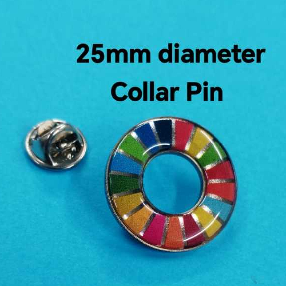 Feel the Sustainable Enamal 17 colors sustainable Development Goals brooch united COLLAR PIN