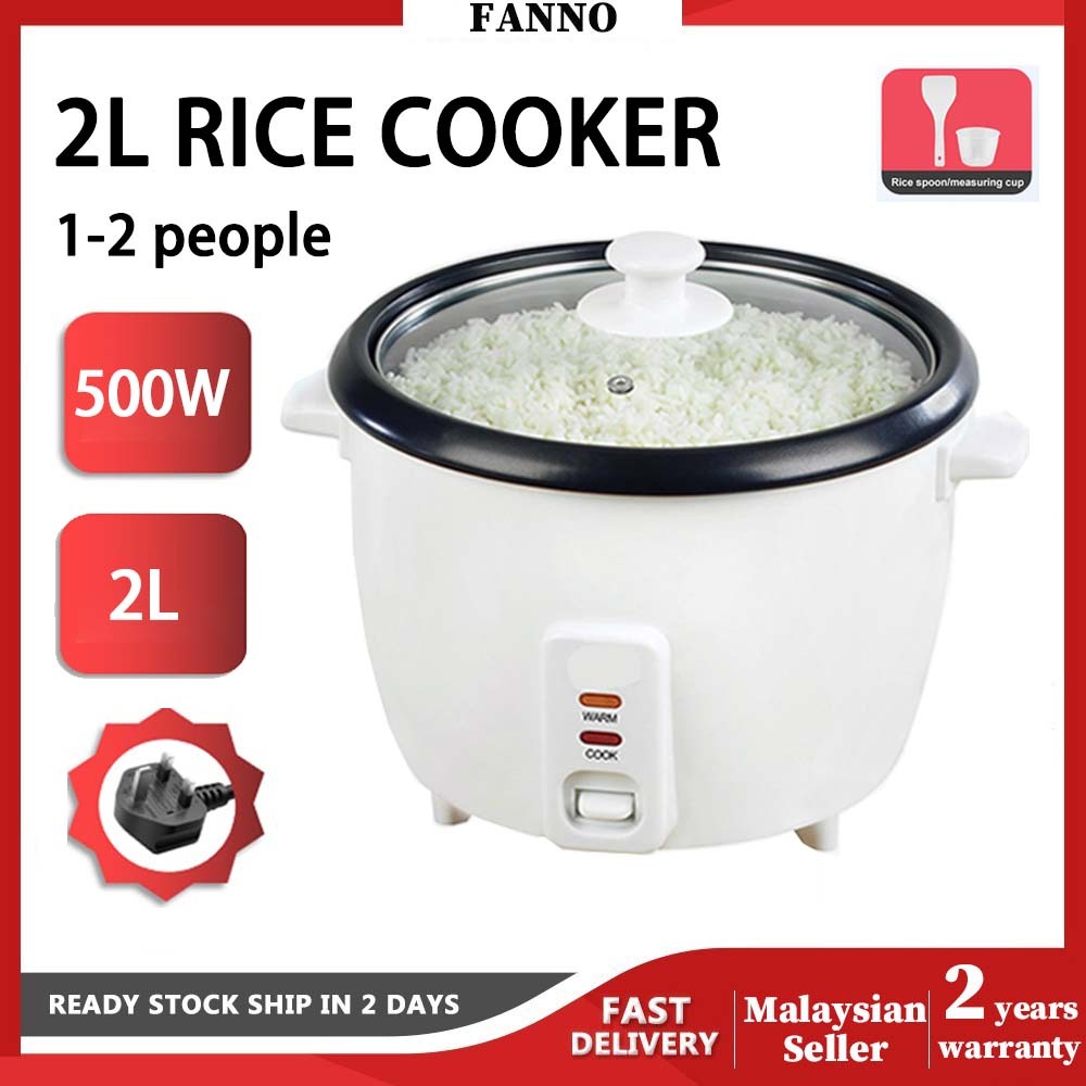 Premium+™ 2L/3L Rice Cooker Mejikom Mini Electric1-2 People Non-stick Midea Rice Cooker Periuk Nasi Kecil 400W 电饭煲