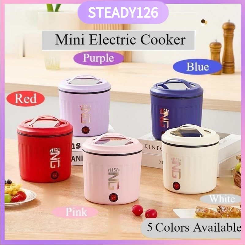 Mini Electric Cooker Multi-function Cookers Mini Hot Pot Instant Noodles Pot Non-Stick Pot Periuk Eletrik 迷你电煮锅泡面锅