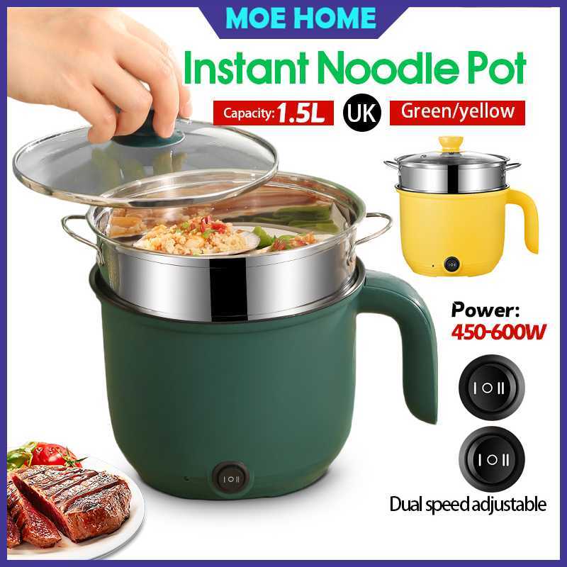 Mini Rice Cooker 1.5L Electric Frying Pot Peruk Nasi Non-stick Inner Pot Multi-function Cooker Double Boiler Hot Pan 電飯鍋