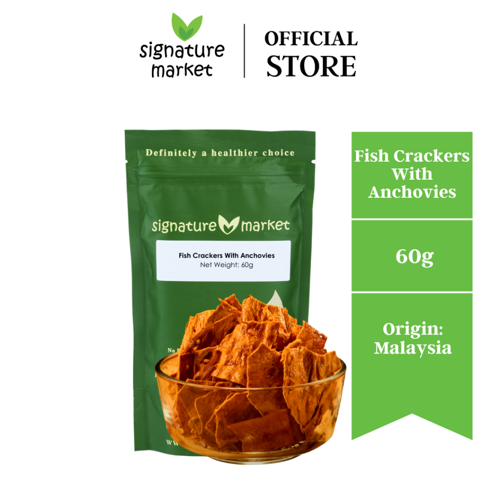 Signature Market Fish Crackers With Anchovies (60g)