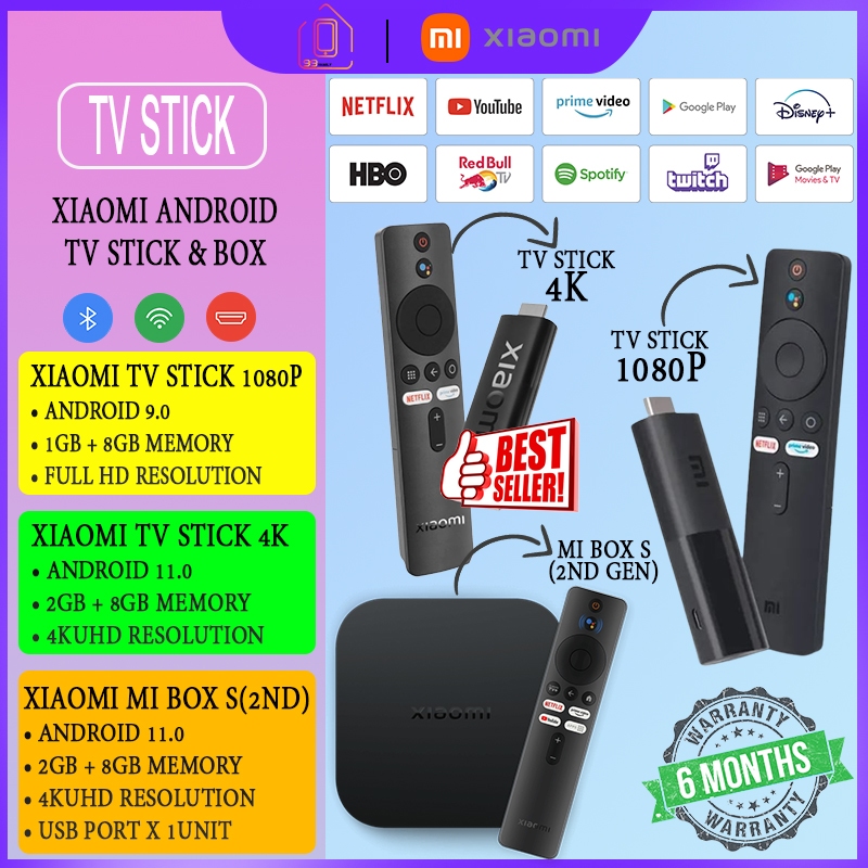 Xiaomi TV Stick TV Boxes & Receivers Mi Stick 1080HD Mi Stick Youtube Netflix android tv box Mibox s 2nd