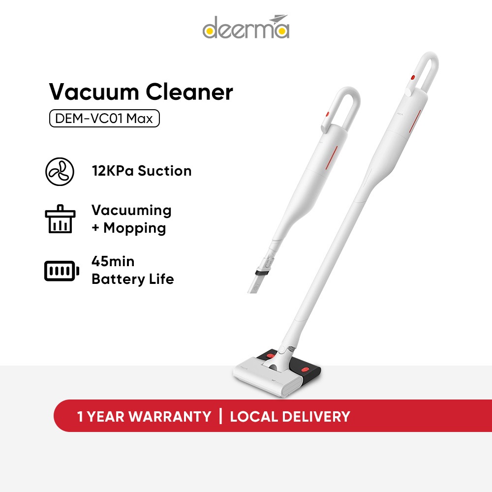 Deerma Cordless Vacuum Cleaner VC01/VC01 Max Wireless Handheld Vacuum Cleaner With HEPA (12000Pa)