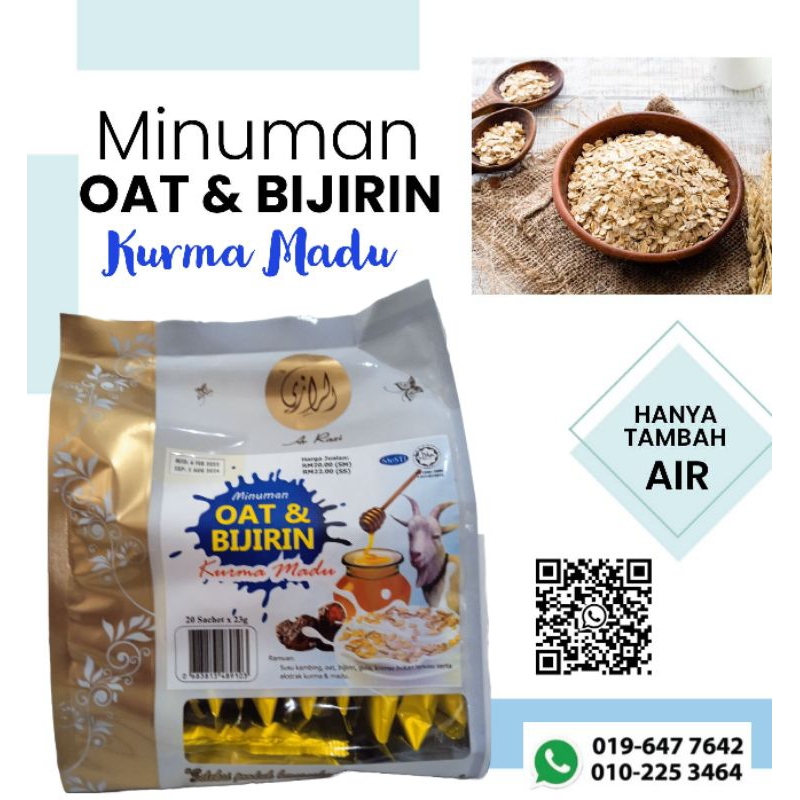 OAT & BIJIRIN SUSU KAMBING KURMA MADU