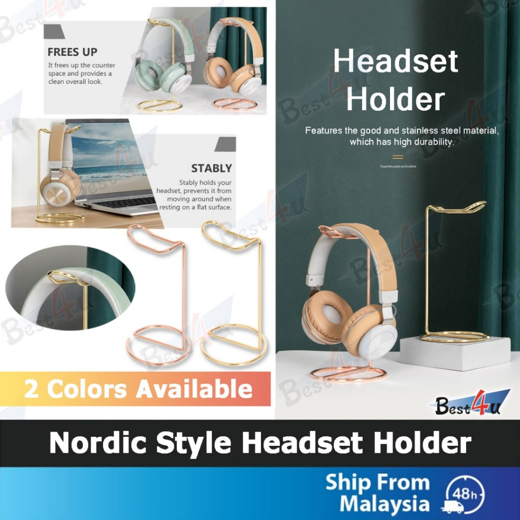 BEST4U Nordic Style Headphone Stand | Headset Holder | Headphone Hanger | Earphone Stand | Computer Accessories