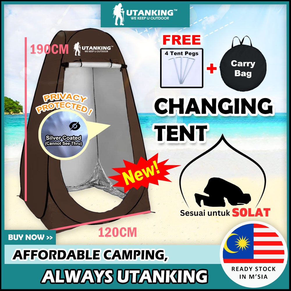 UtanKing™ Changing Tent Dressing Fitting Room Outdoor Bathroom Shower Privacy Bath Toilet Beach Camping Khemah Tandas