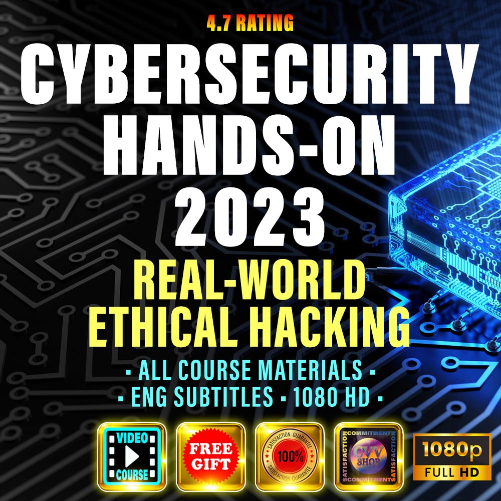 Cybersecurity Hands-On Real-World Ethical Hacking 2023 Video Course For PC Windows - Real Experience + Kali Linux