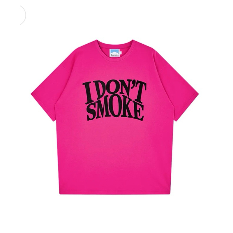 I DONT SMOKE粉色短袖T 【正品】