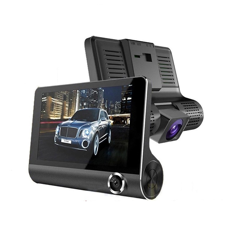 GOQ D90 3-Way Record Car Camera Dashcam Front + Back + Interior Recorder Video Cam Night Vision