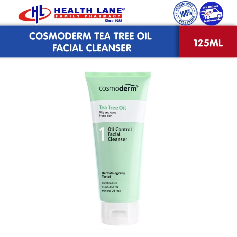 Cosmoderm Tea Tree Oil Facial Cleanser (125ml