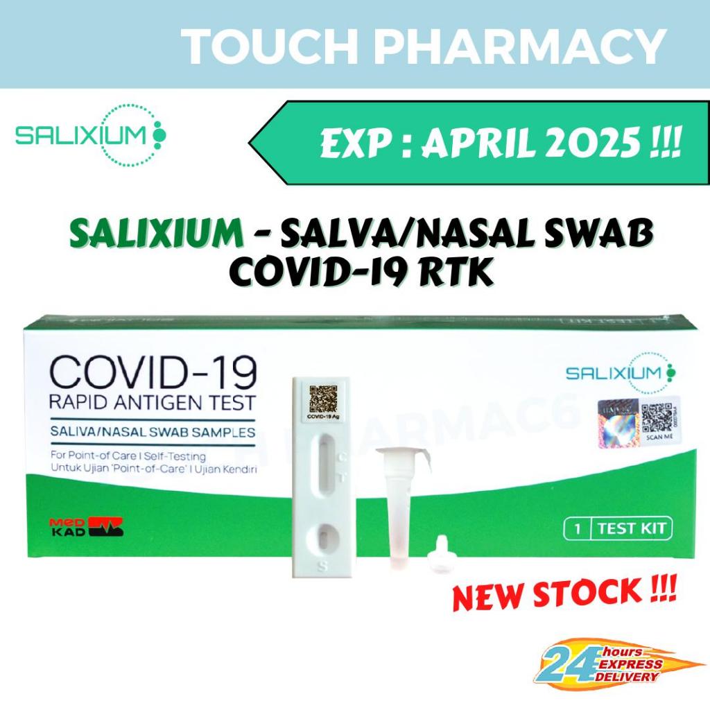 [Ready stock] (EXP : 4/2025) SALIXIUM - Covid 19 Saliva Antigen Test Kit - 1 set Covid test kit Home Self Test Kit