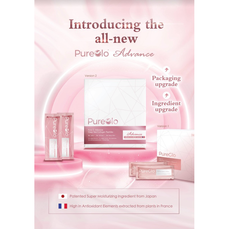 Pureglo Advance Collagen Peptide 4.92gx 30sachets