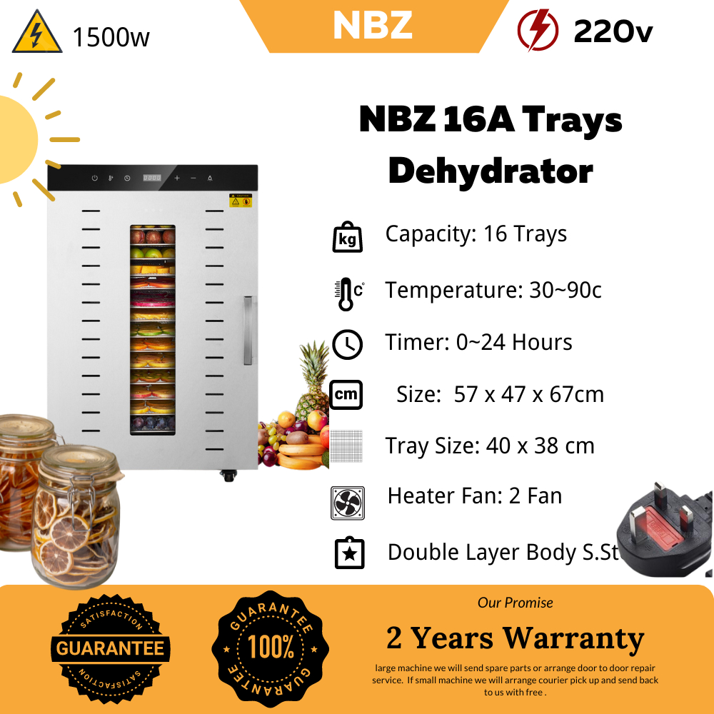 NBZ 16A Layers Food Dehydrator Machine food dryer dehydrator dehydrated Mesin pengering makanan agar-agar  16-Tier