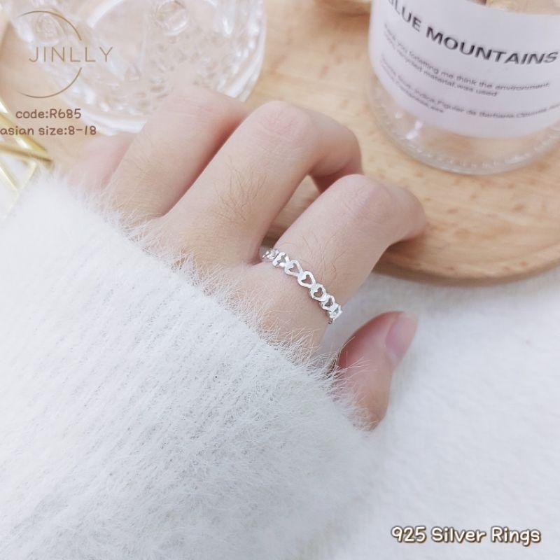 925 silver ring for women/纯银戒指/cincin perak 925