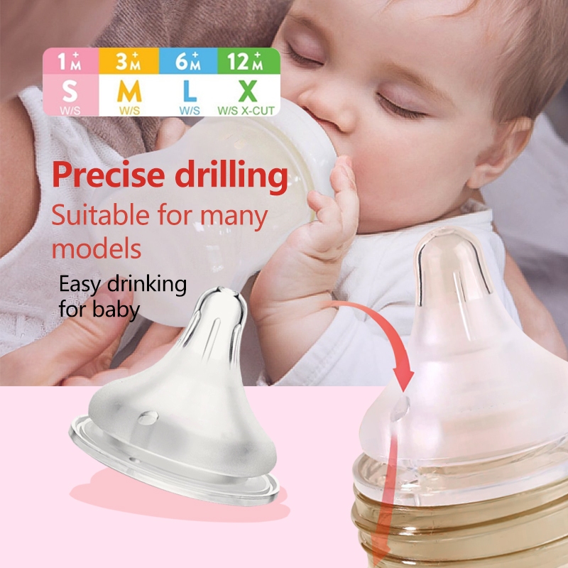 Puting Susu Teat Newborn Baby Soft Pacifier Pigeon Nipple Puting Baby Anti Colic for all WideNeck Botol MNZ